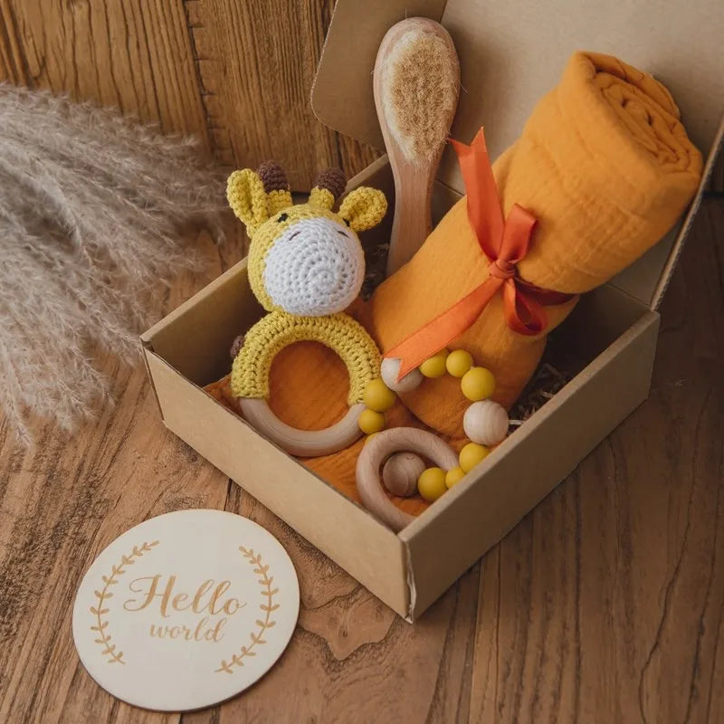 Newborn Baby 6pc Cotton Blanket Gift Set