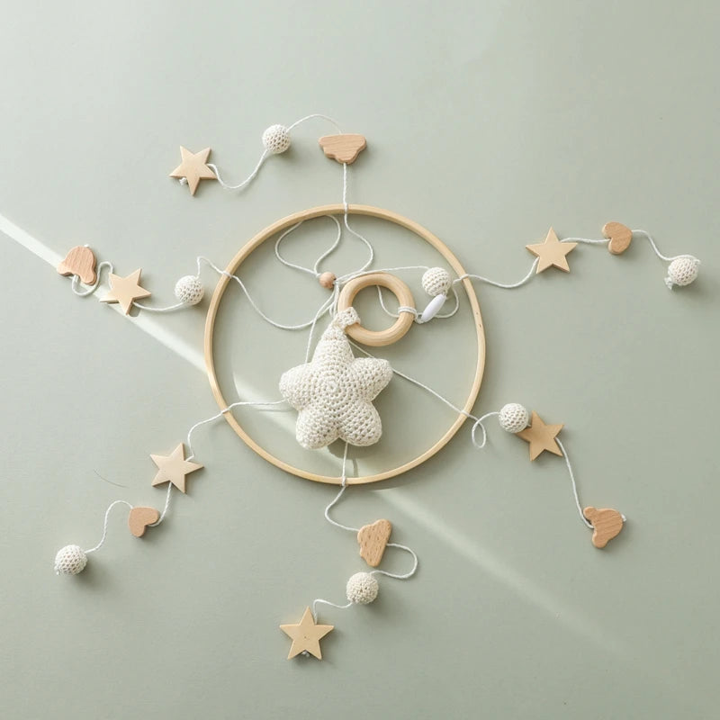 Baby Wooden Comfort Crib Mobiles