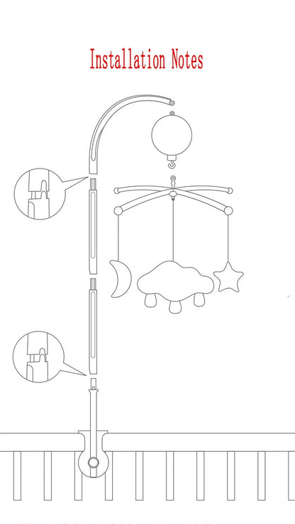 Baby Crib Mobile Music Box