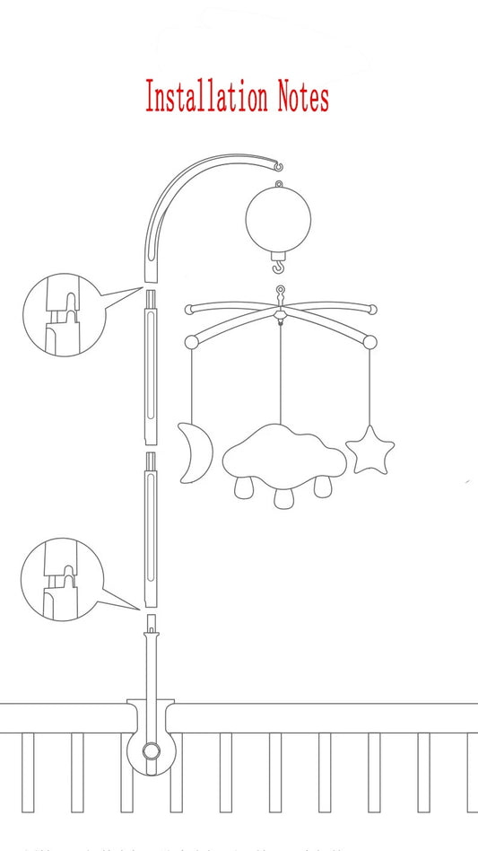 Baby Crib Mobile Music Box