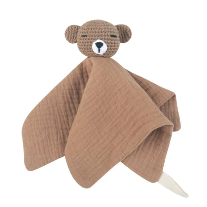 Crochet Bear Baby Security Blanket