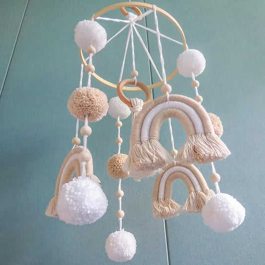 Boho Tapestry Rainbow Comfort Crib Mobile