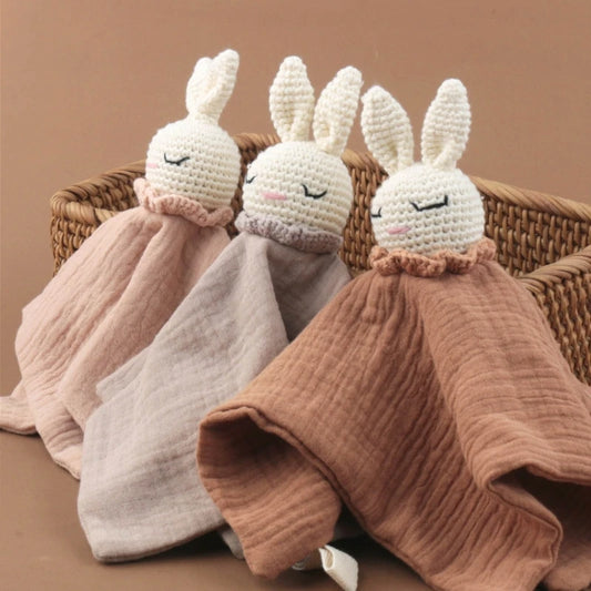 Crochet Rabbit Baby Security Blanket
