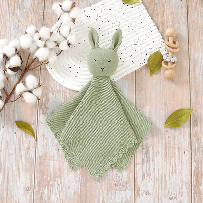 Soft Cotton Gauze Bunny Baby Security Blanket