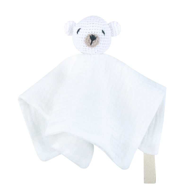 Crochet Bear Baby Security Blanket