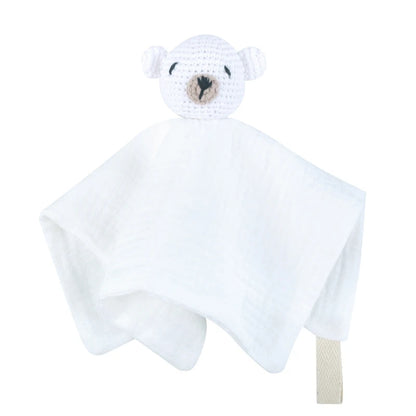 Crochet Bear Baby Security Blanket