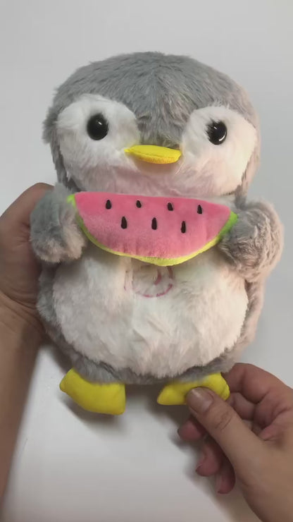 Penguin Watermelon Breathing Musical Plush Toy
