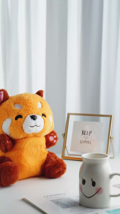 Red Panda Breathing Musical Plush Toy