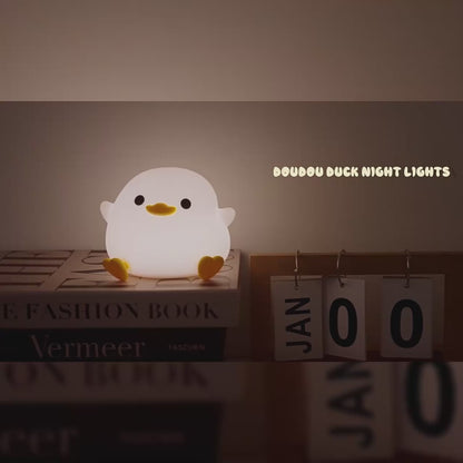 Duck LED USB Rechargeable Silicone Night Lights